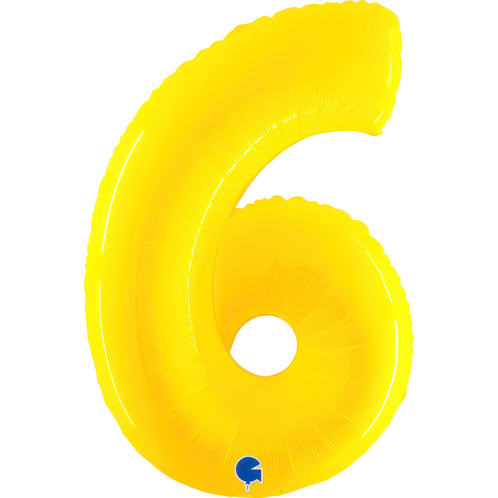 Large 40 inch helium balloon Grabo™ Brand - Yellow