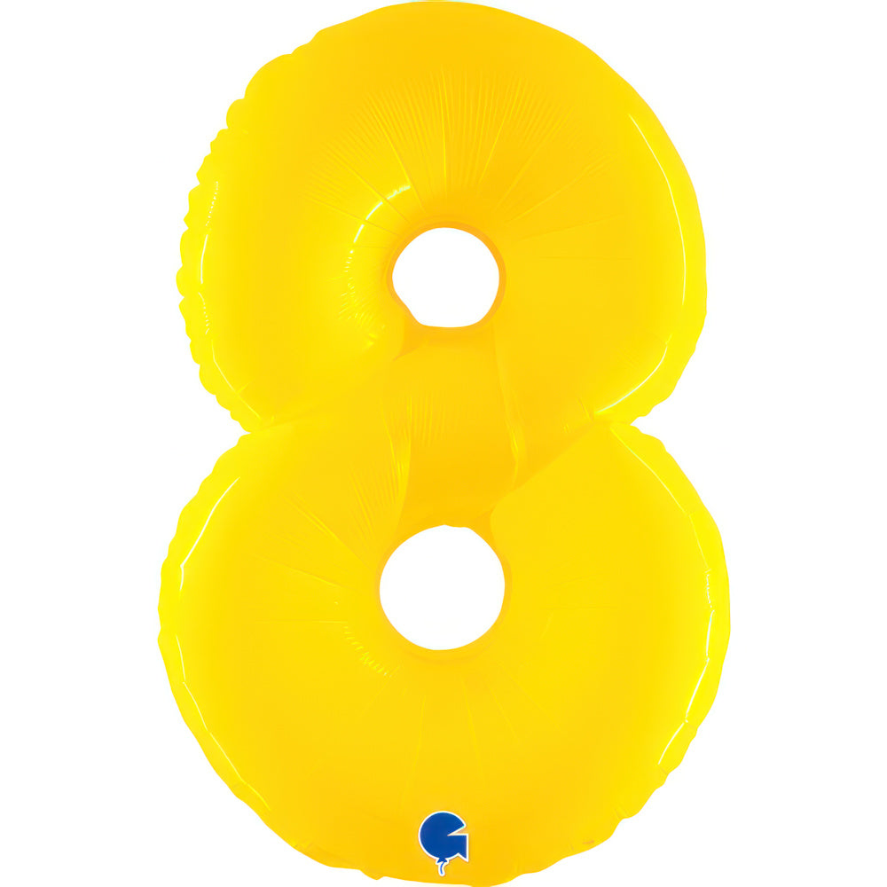 Large 40 inch helium balloon Grabo™ Brand - Yellow