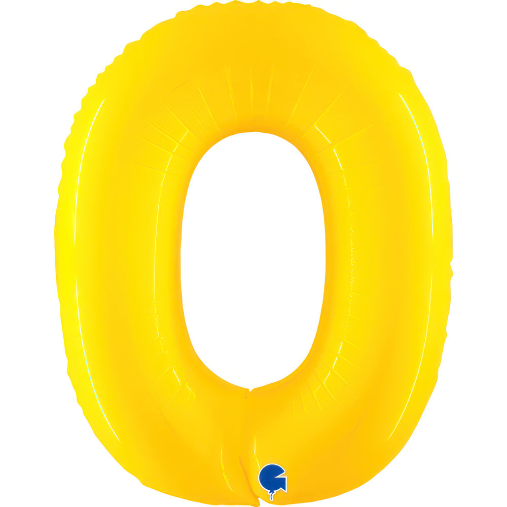 Large 40 inch helium balloon Grabo™ Brand - Yellow