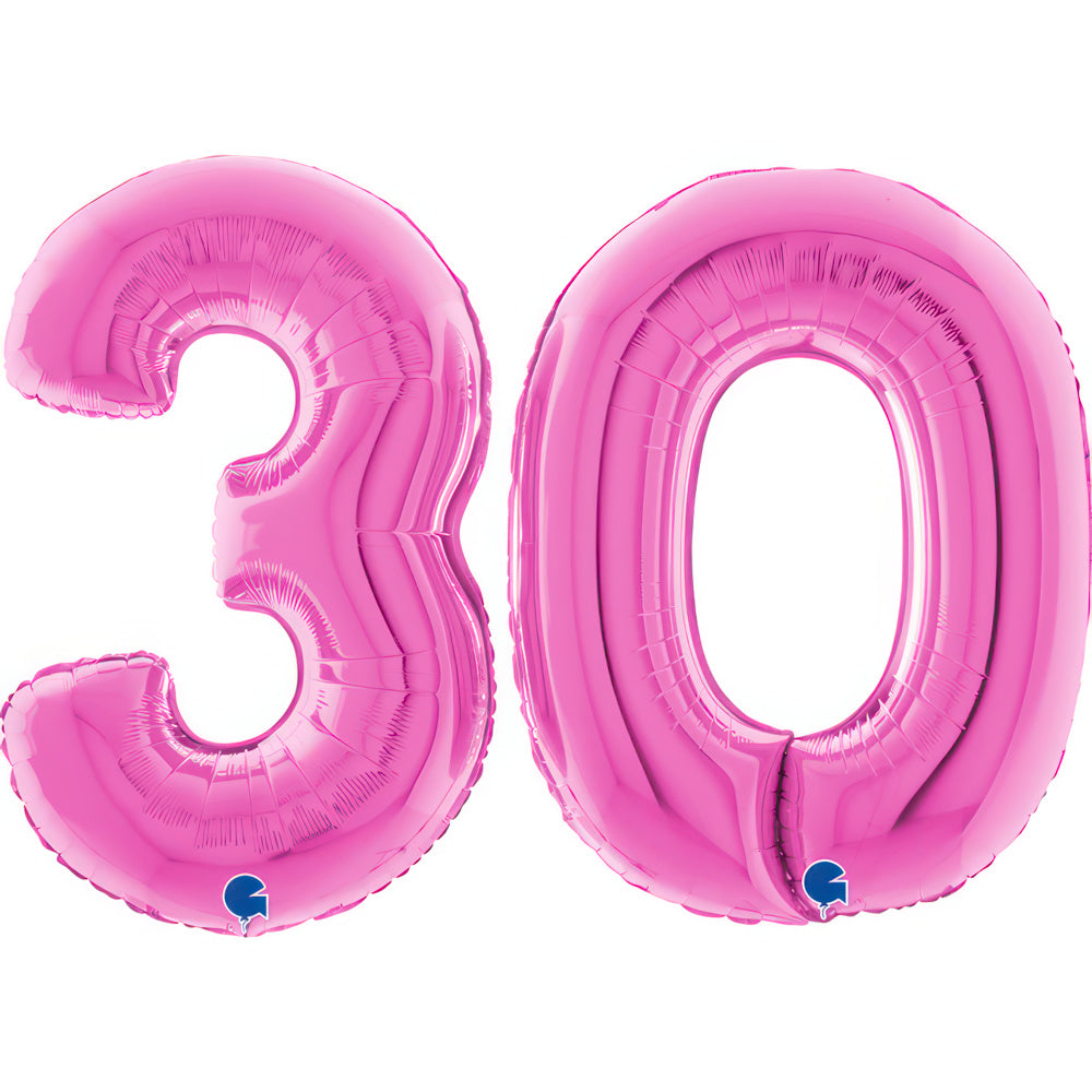 Large 40 inch helium balloon Grabo™ Brand - Fuxia