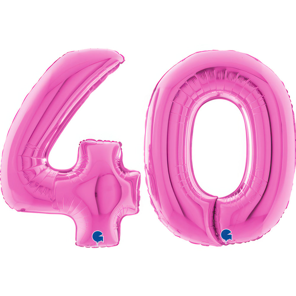 Large 40 inch helium balloon Grabo™ Brand - Fuxia