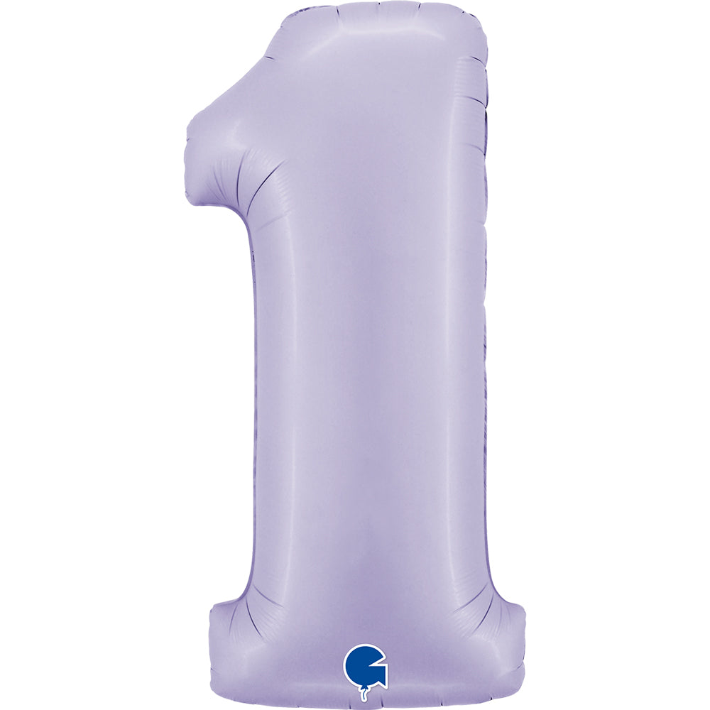 Personalised Large 40 inch helium balloon Grabo™  Brand  - Satin Lilac