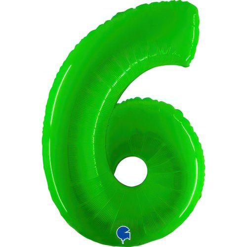 Large 40 inch helium balloon Grabo™  Brand  -Hot Lime Fluorescent