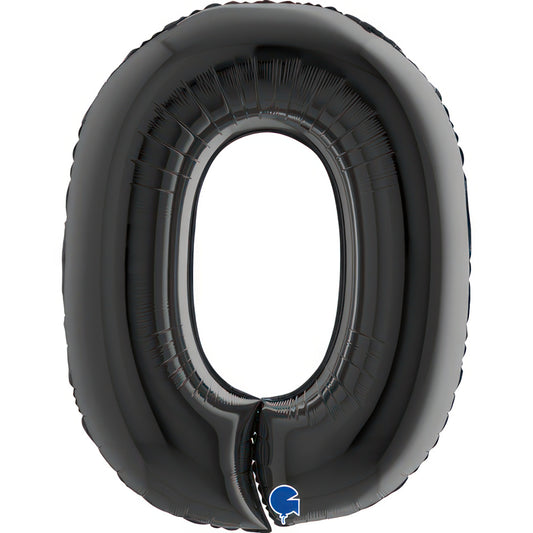 Large 40 inch helium balloon Grabo™  Brand  - Black