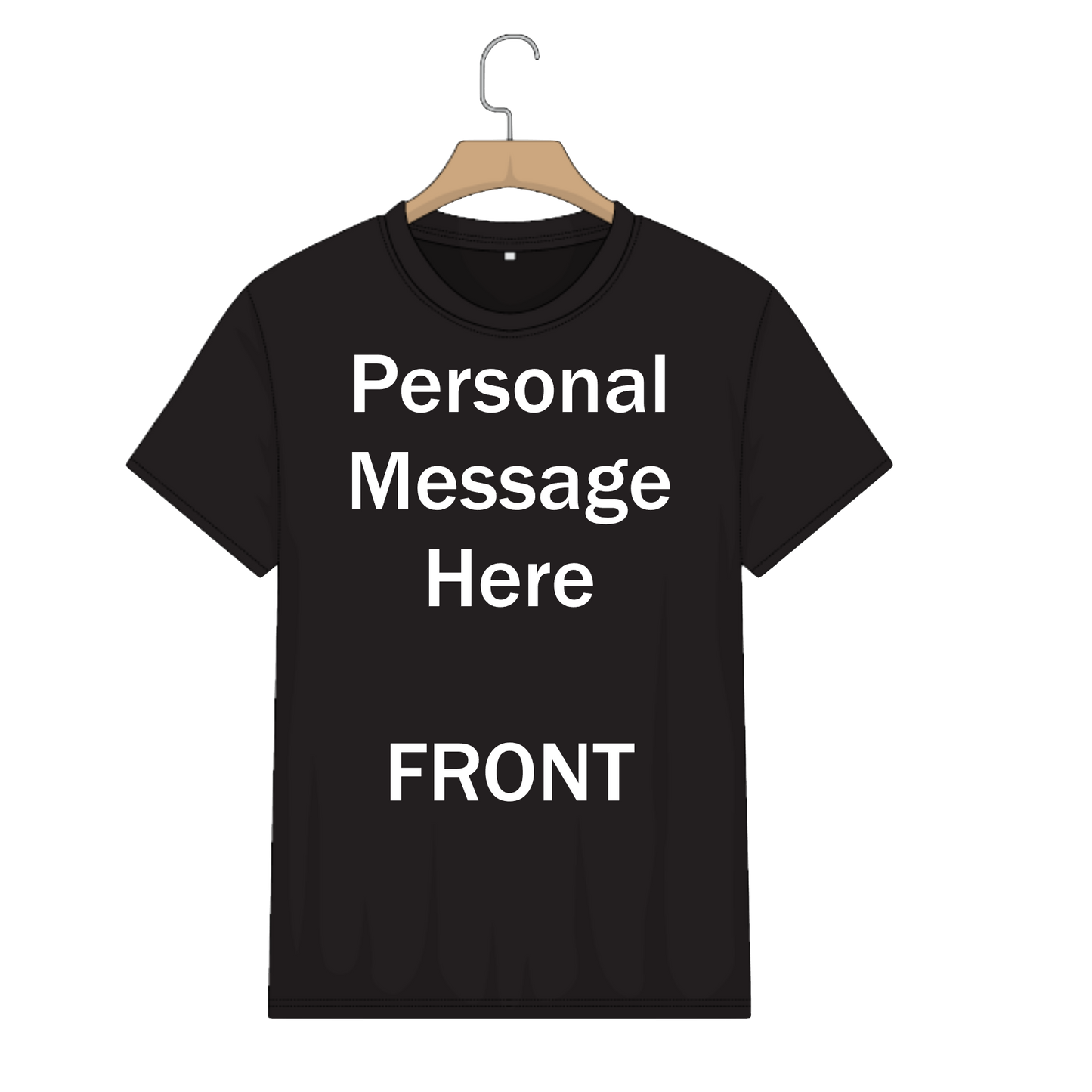 Personalised T Shirt Black