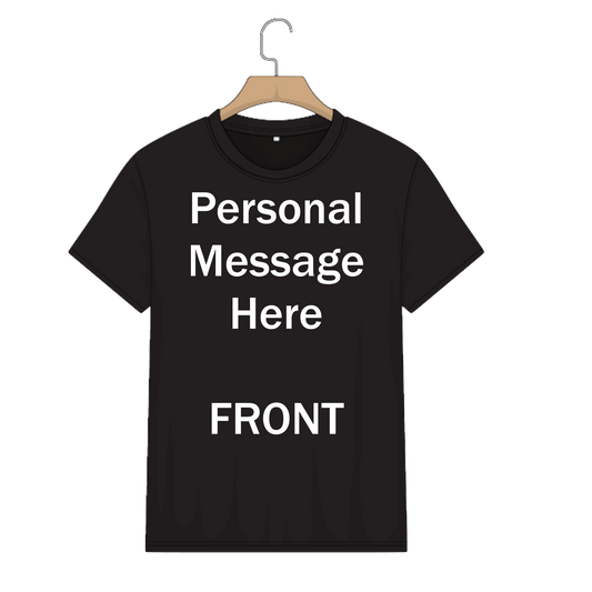 Personalised T Shirt Black