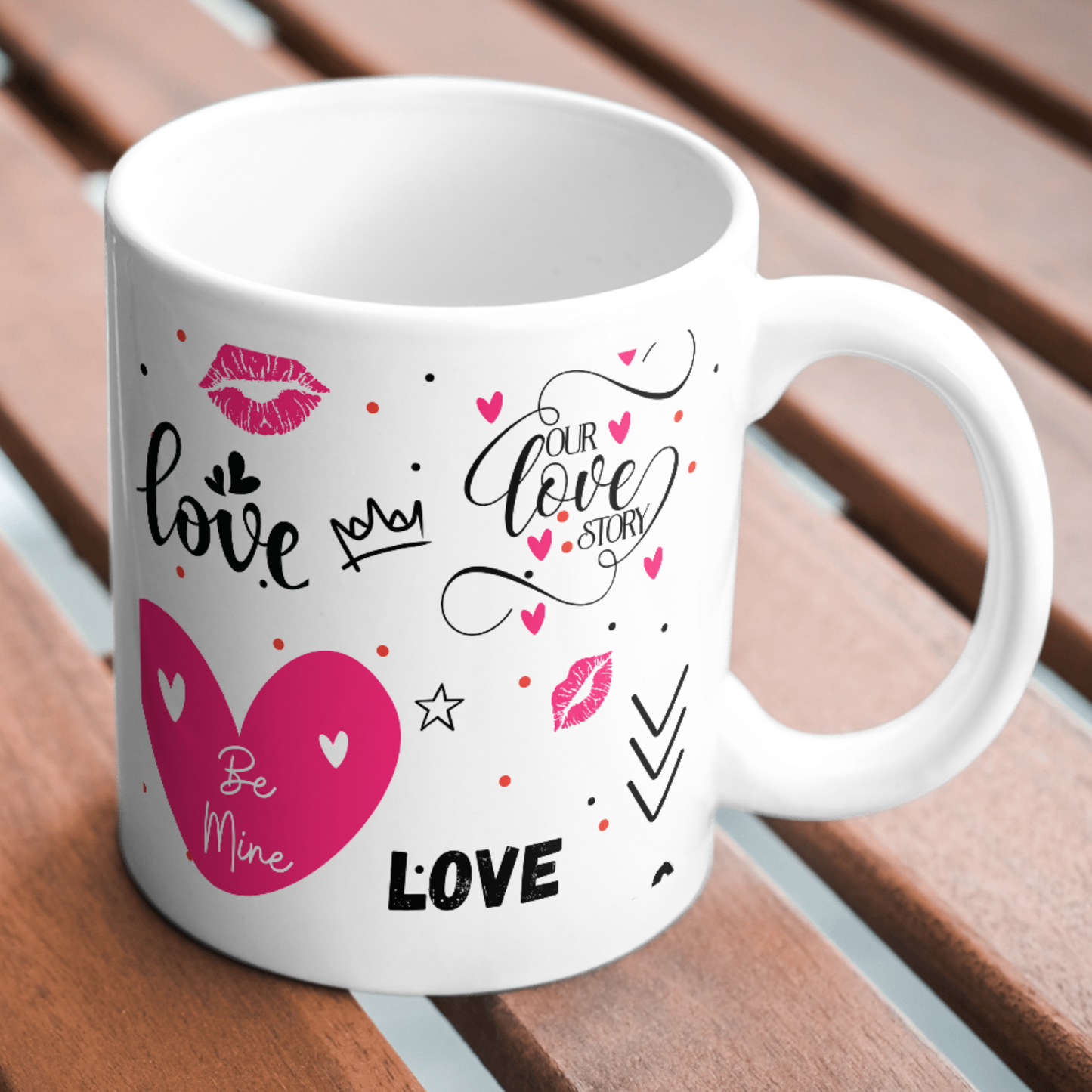 Valentines Mug 'Our Love Story' 11oz Ceramic Boxed