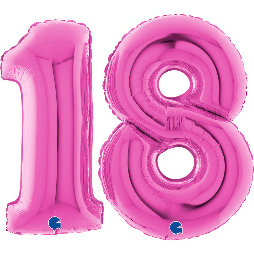 Large 40 inch helium balloon Grabo™  Brand  - Fuxia