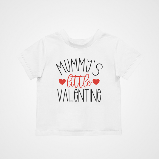 Mummy's Little Valentine Kids T Shirt